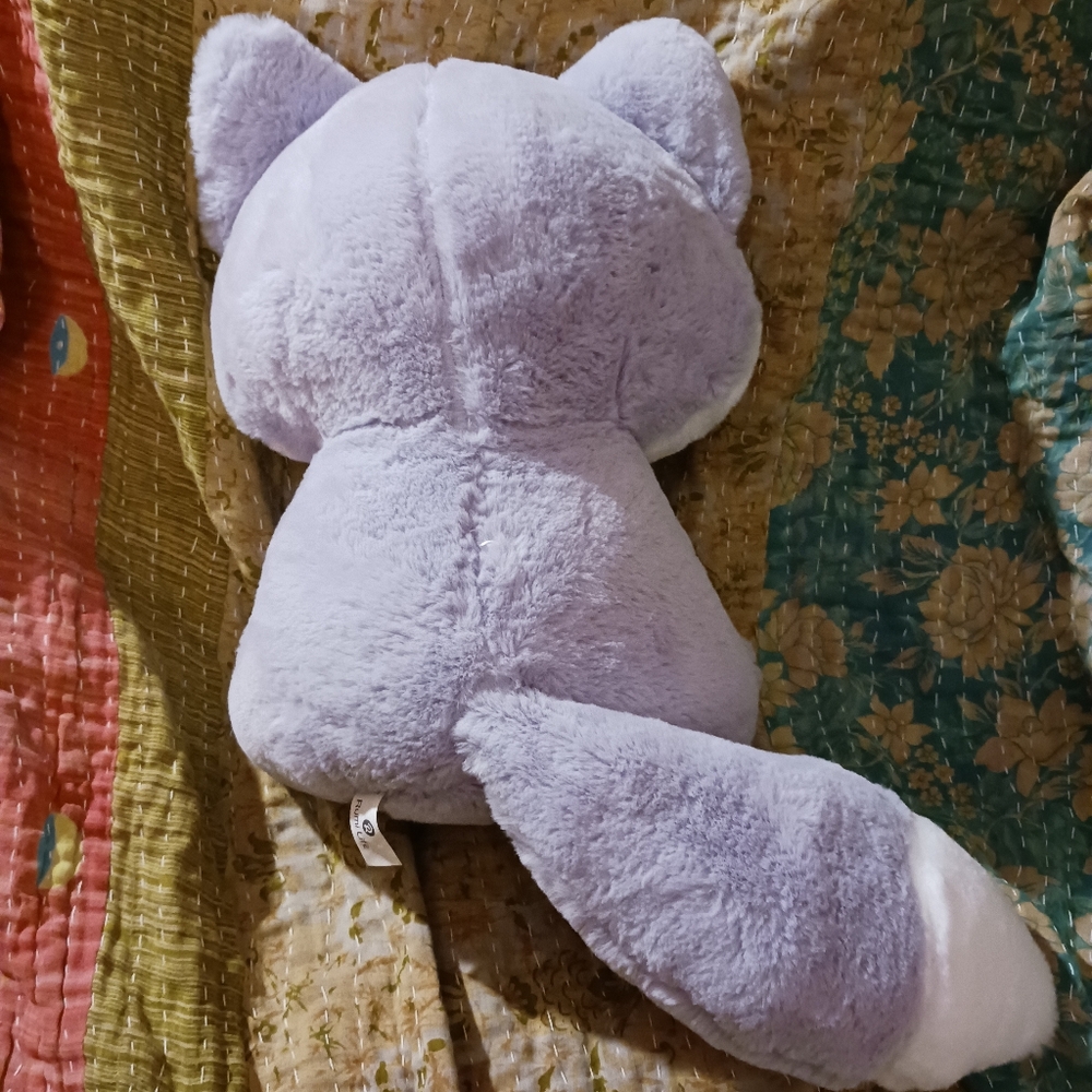 Rumi Life Kawaii Japan Miniso Sitting Plush Fox 14 inches - Purple - Picture 4 of 4